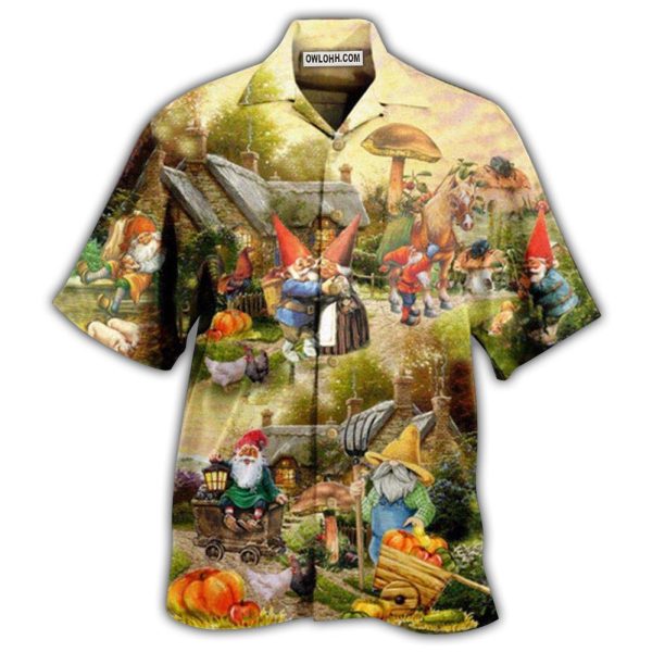 Gnome Farmer Oh Gnomes - Hawaiian Shirt Jezsport.com