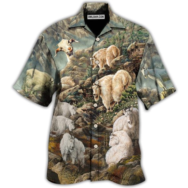 Goat Mountain Wild Life - Hawaiian Shirt Jezsport.com