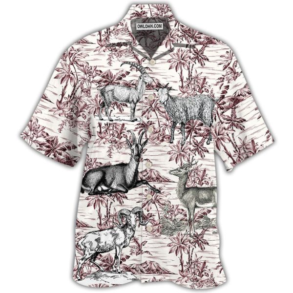 Goat Tropical Style Type - Hawaiian shirt Jezsport.com