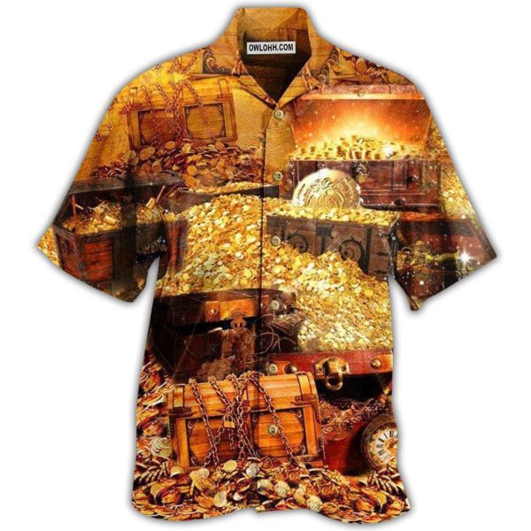 Gold Not All Treasure Is Gold Luxury - Hawaiian Shirt Jezsport.com