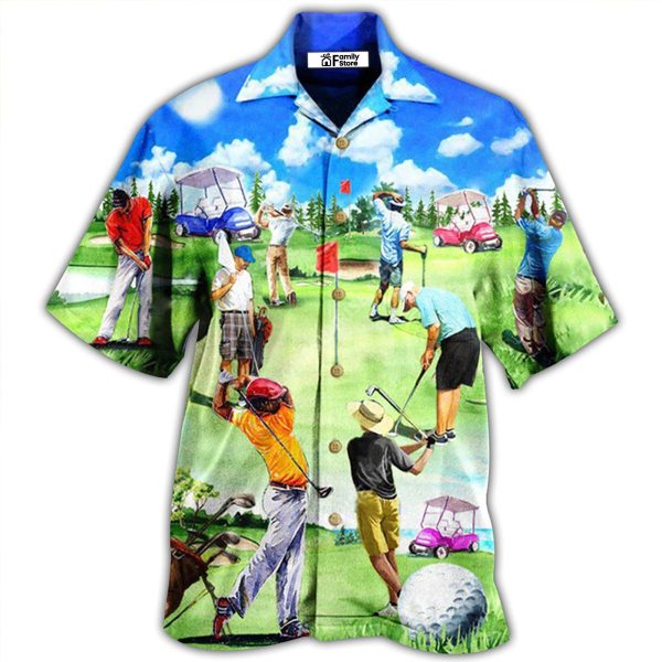 Golf Eat Sleep Golf Repeat - Hawaiian Shirt Jezsport.com