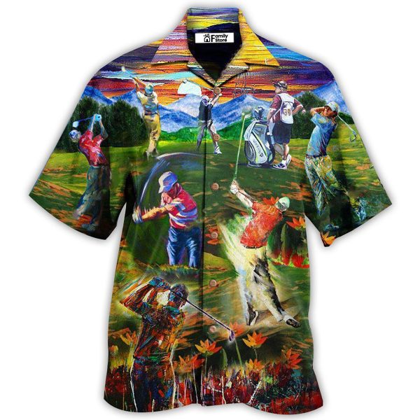 Golf Life Is Short Swing Hard Golf - Hawaiian Shirt Jezsport.com