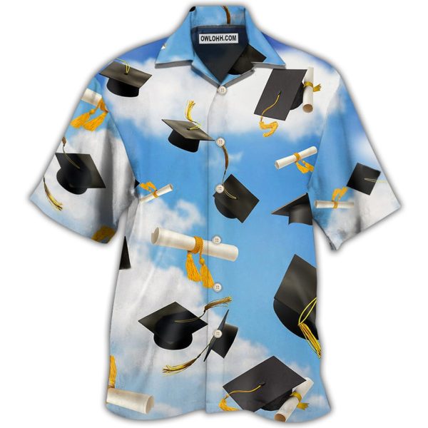 Graduation Paper Blue Sky - Hawaiian Shirt Jezsport.com