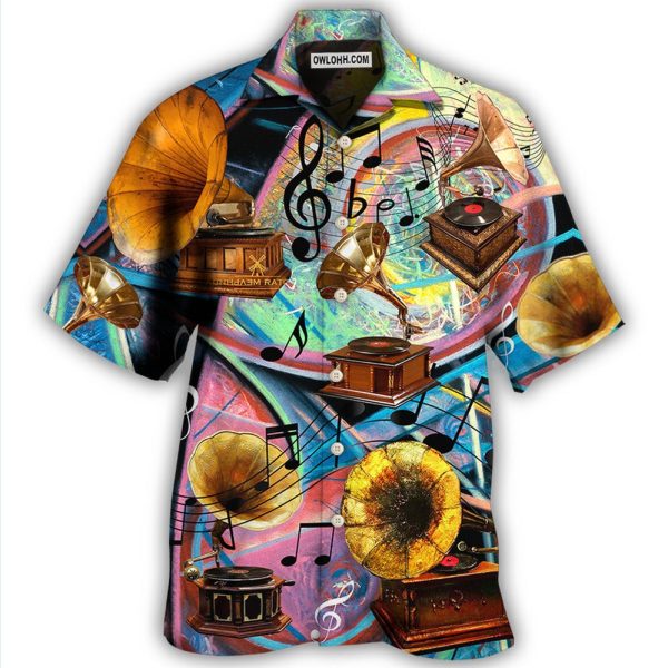 Gramophone Record Style - Hawaiian Shirt Jezsport.com