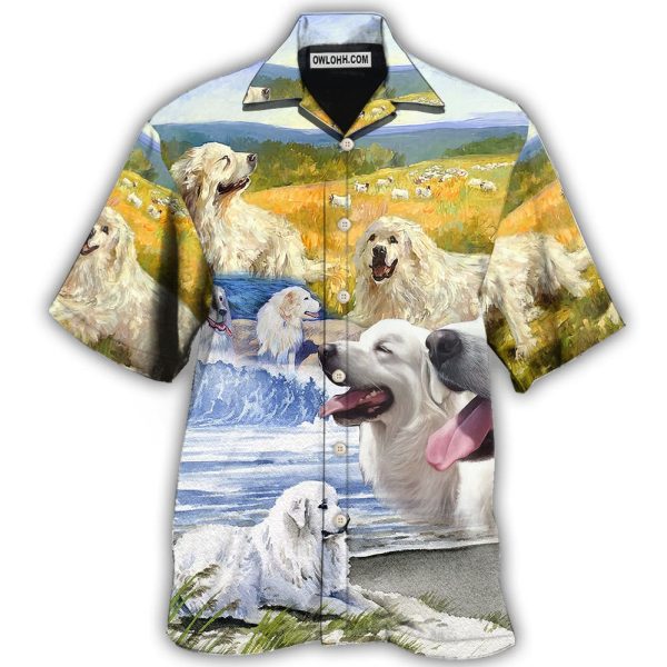 Great Pyrenees Art Dog Lovely - Hawaiian Shirt Jezsport.com