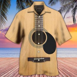Guitar I Pet Dog I Play Guitar I Know Things Hawaiian Shirt