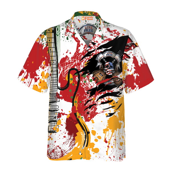 Guitar Live Free Or Die Hawaiian Shirt Jezsport.com