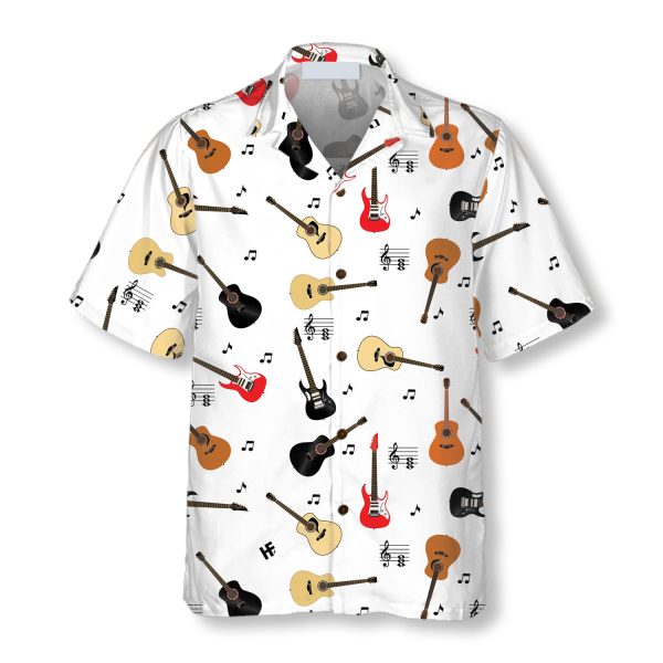 Guitar Musical Note Hawaiian Shirt Jezsport.com