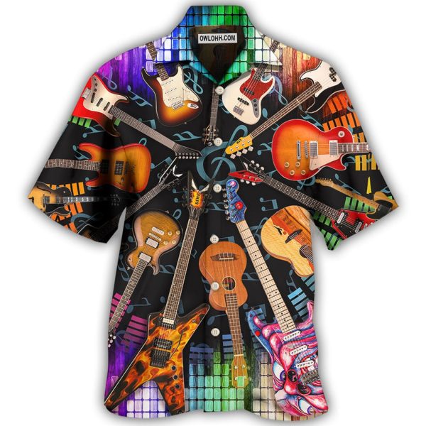 Guitar Love Music Style - Hawaiian Shirt Jezsport.com