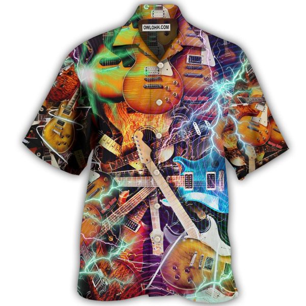 Guitar The World Would Be A Concert - Hawaiian Shirt Jezsport.com