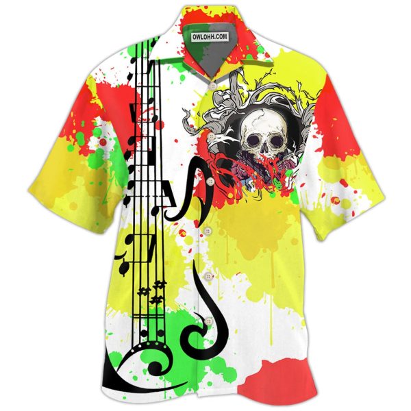 Guitar Colorful Style - Hawaiian Shirt Jezsport.com