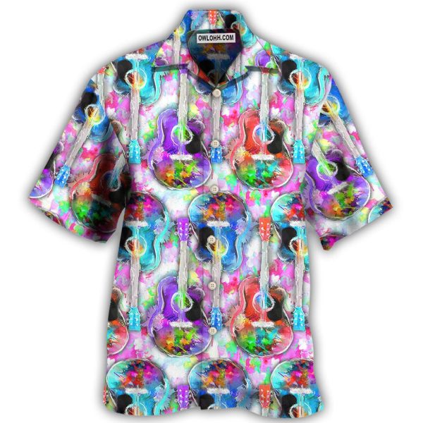 Guitar Mix Color - Hawaiian Shirt Jezsport.com