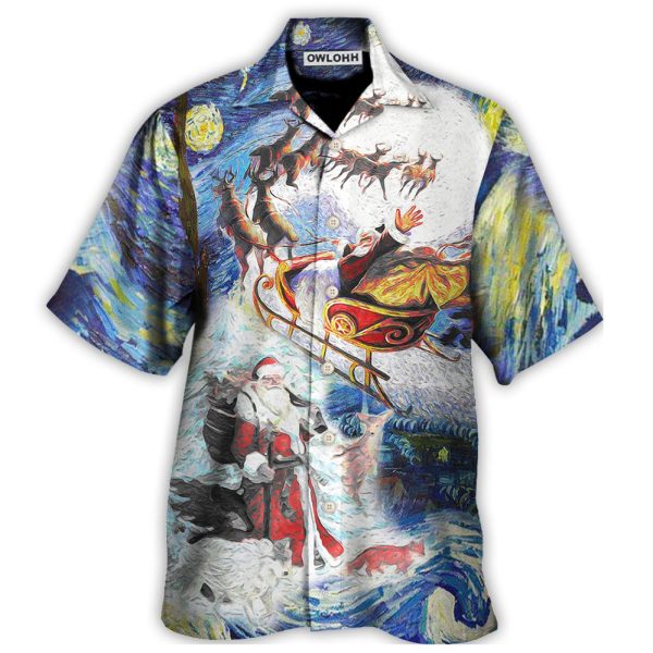 Christmas Friendly Santa With Animals - Hawaiian Shirt Jezsport.com