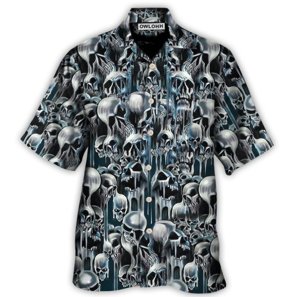 Skull It's Hot in Here - Hawaiian Shirt Jezsport.com