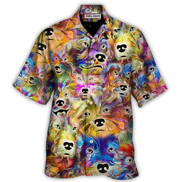 Dog Painting In My Memory - Hawaiian Shirt Jezsport.com