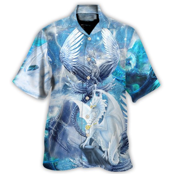 Dragon Snow Love Life Amazing Galaxy Sky - Hawaiian Shirt Jezsport.com