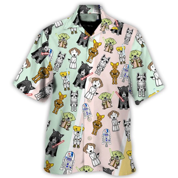 Cute Star Dogs - Hawaiian Shirt For Men, Women Jezsport.com