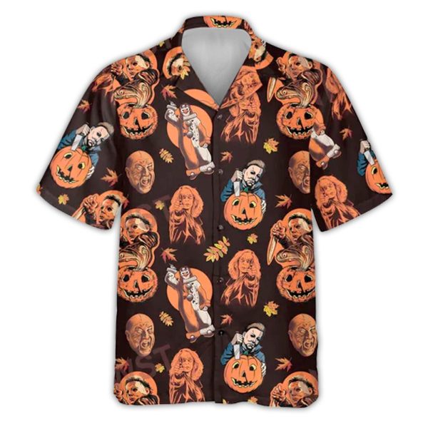 Halloween Character Film Halloween Tropical Style - Hawaiian Shirt Jezsport.com