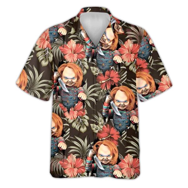 Halloween Chucky Scary Tropical Style - Hawaiian Shirt Jezsport.com