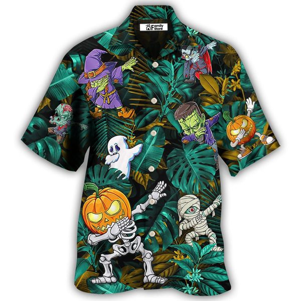 Halloween Dabbing Skeleton Zombie Style - Hawaiian Shirt Jezsport.com