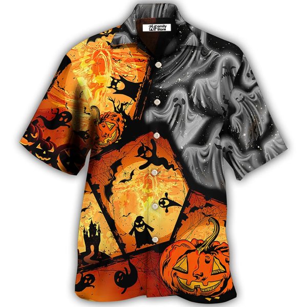 Halloween Ghost Pumpkin Scary - Hawaiian Shirt Jezsport.com