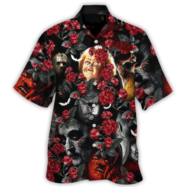 Halloween Horror Movie All Star Tropical Style - Hawaiian Shirt Jezsport.com