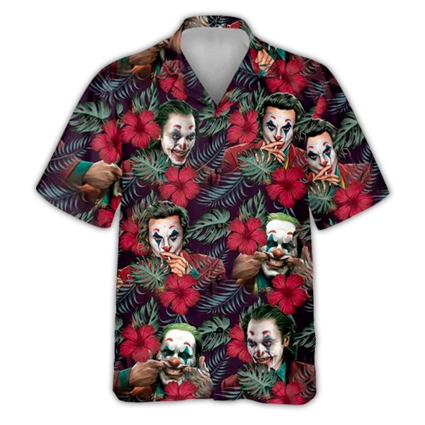 Halloween Joker Tropical Style - Hawaiian Shirt Jezsport.com