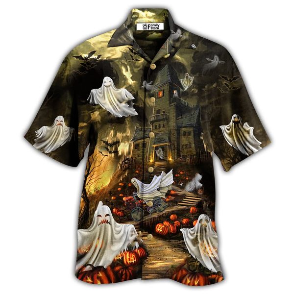 Halloween Night And Ghost - Hawaiian Shirt Jezsport.com