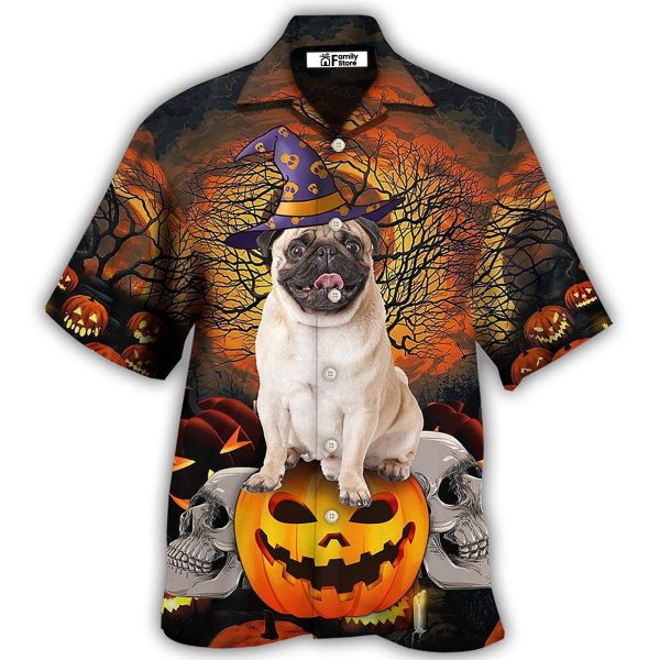 Halloween Pug My Lovely Dog - Hawaiian Shirt Jezsport.com
