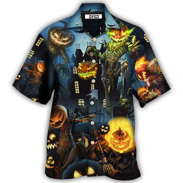 Halloween Pumpkin Scary Sky Night - Hawaiian Shirt Jezsport.com