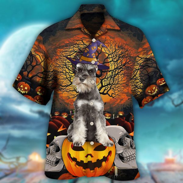 Halloween Schnauzer My Lovely Dog - Hawaiian Shirt Jezsport.com