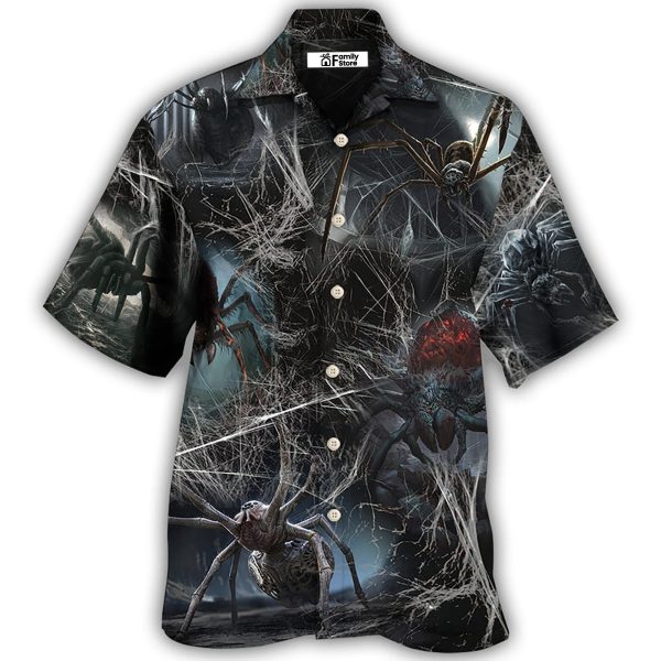 Halloween Spider Dark Scary - Hawaiian Shirt Jezsport.com