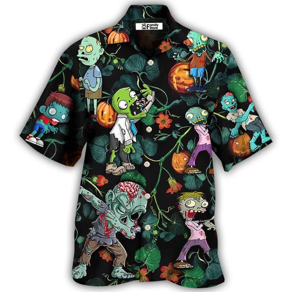 Halloween Zombie Tropical Pumpkin Scary - Hawaiian Shirt Jezsport.com