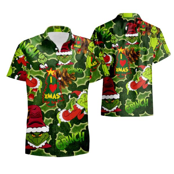 Hawaii Shirt Hot Grinch Nv Vintage Hawaiian Shirt summer shirt Jezsport.com