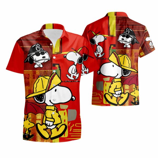 Hawaii Shirt Hot Snoopy Firefighter Vintage Hawaiian Shirt-Zx11317 summer shirt Jezsport.com