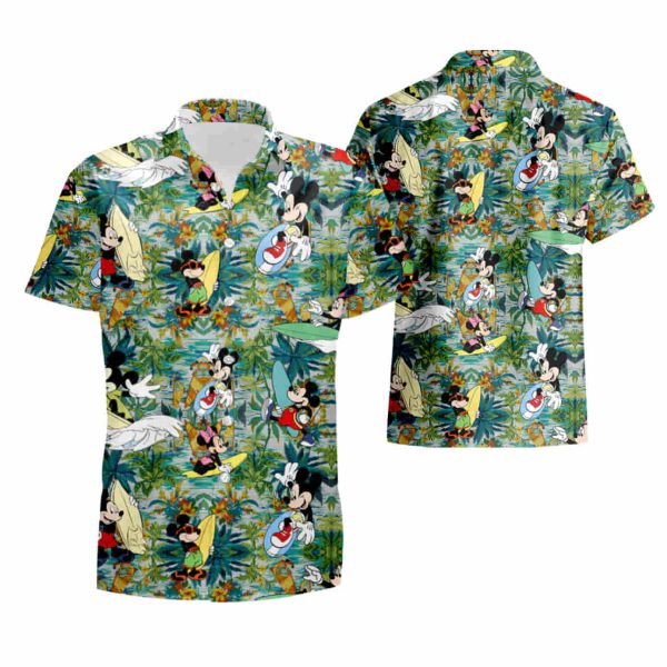 Hawaii Shirt Mickey Surfing Hawaiian Shirt-Zx10459 summer shirt Jezsport.com