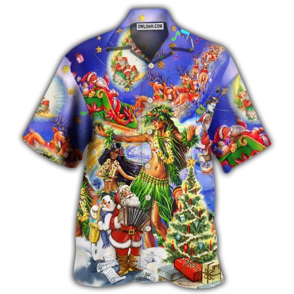 Hawaii The Aloha Merry Christmas - Hawaiian Shirt Jezsport.com