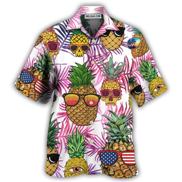 Fruit Hawaii Tropical Pineapple Cool Style - Hawaiian Shirt Jezsport.com