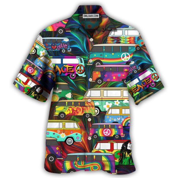 Hippie Bus Colorful Style - Hawaiian Shirt Jezsport.com