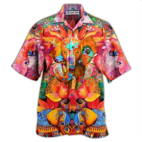 Hippie Elephant Amazing Style - Hawaiian Shirt Jezsport.com