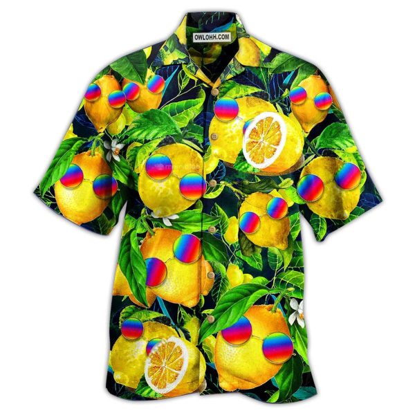 Hippie Funny Lemon Peace - Hawaiian Shirt Jezsport.com