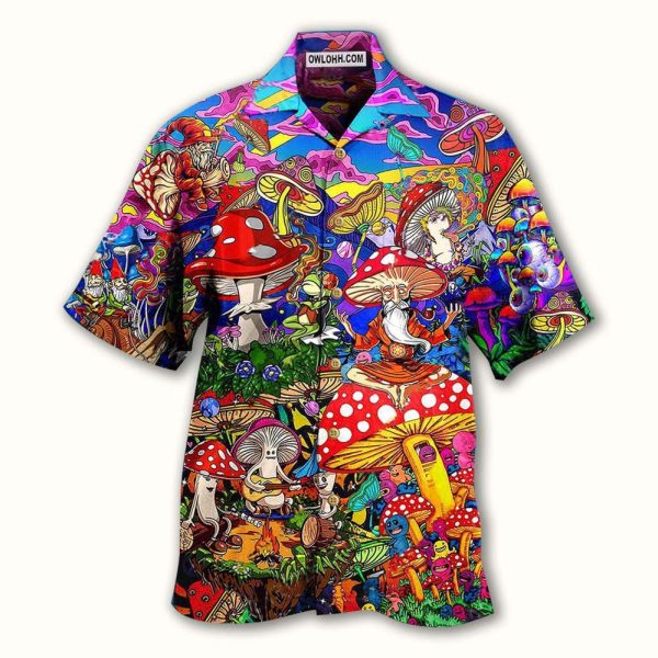 Hippie Mushroom Happy Together - Hawaiian Shirt Jezsport.com