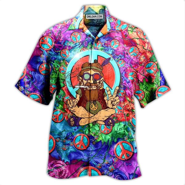 Hippie Peace Life Funny - Hawaiian Shirt Jezsport.com