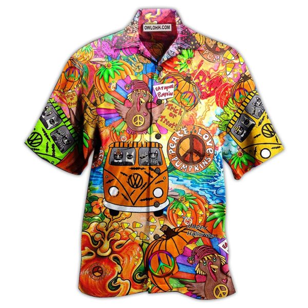 Hippie Pumpkins Mix Color - Hawaiian Shirt Jezsport.com