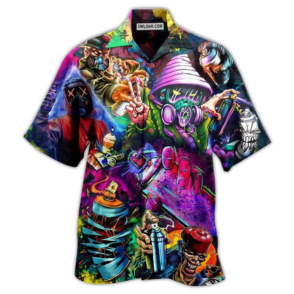 Hippie Say Hi Mysterious - Hawaiian Shirt Jezsport.com