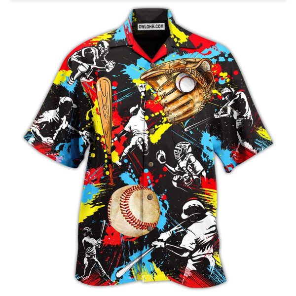 Ice Hockey Painting Love It My Passion - Hawaiian Shirt Jezsport.com