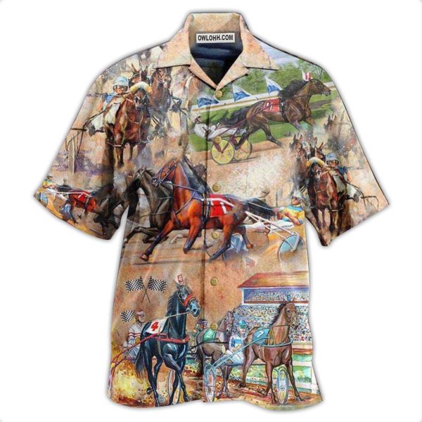 Horse Harness Racing On With Passion - Hawaiian Shirt Jezsport.com