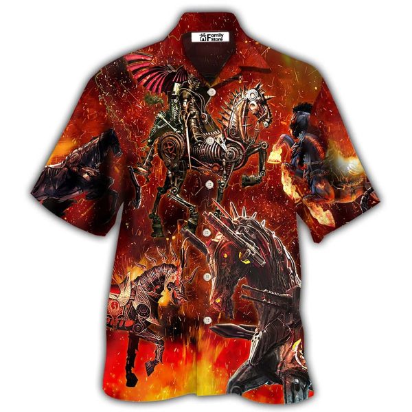 Horse Knight Horse Armor - Hawaiian Shirt Jezsport.com