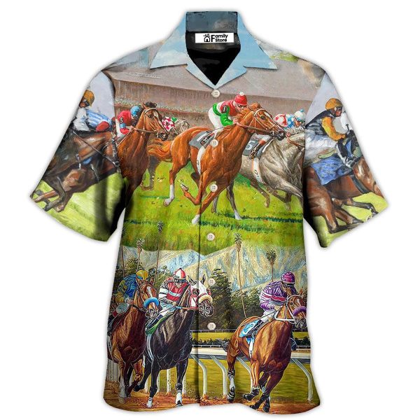 Horse Racing Don't Look Back - Hawaiian Shirt Jezsport.com