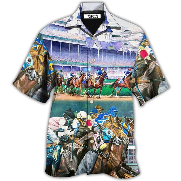 Horse Racing We Love Amazing Style - Hawaiian Shirt Jezsport.com